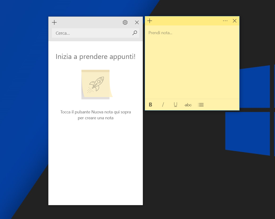 new sticky notes windows 10 tab bullets